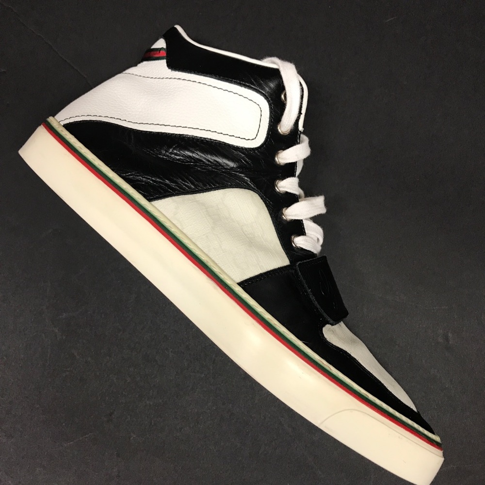 Gucci - 245310 White/Black Monogram Sneaker 11.5 - Picture 3 of 6